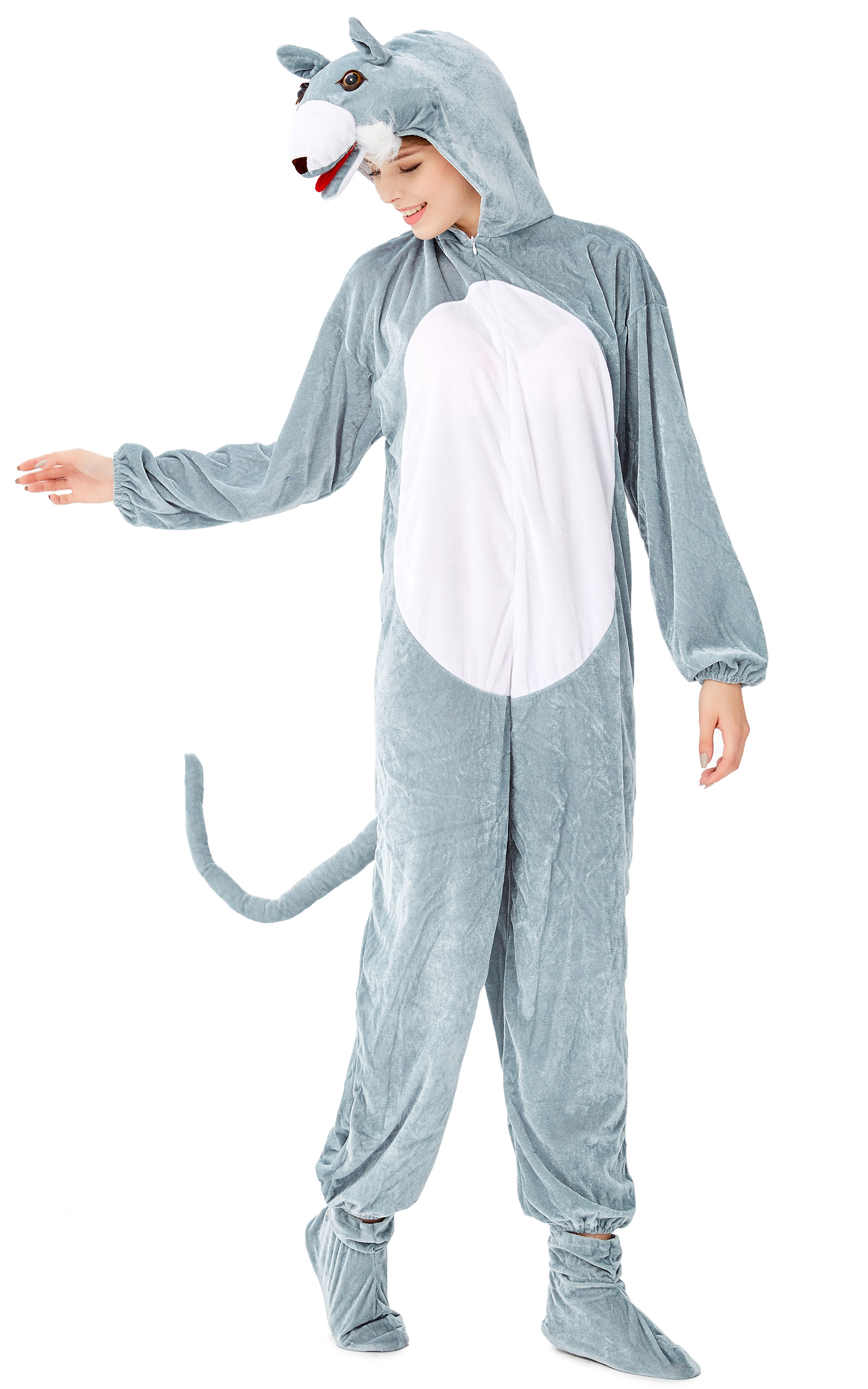 F1934 Unisex Funny Animal Circus Bodysuit Cosplay Pajama Halloween Costume